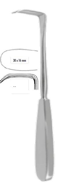 Ретрактор ЛАНГЕНБЕК (LANGENBECK), 21 см (cm), 30x16 мм (mm)